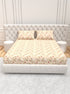 The White moss Cider Luxury Queen Size Bedsheet set with 2 Pillow Covers